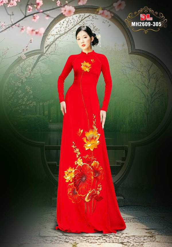 Vải Áo Dài Hoa Sen Thu Hút AD MH2609 7 1769735389 9 Vai Ao Dai Hoa Sen Thu Hut AD MH2609