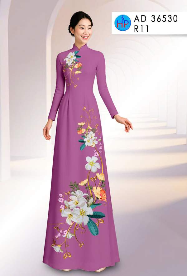 Vải Áo Dài Hoa Sứ Mới Ra AD 36530 5 1769736749 111 Vai Ao Dai Hoa Su Moi Ra AD 36530