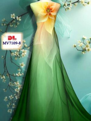 Vai Ao Dai Hoa In 3D Doc Dao AD MV7109