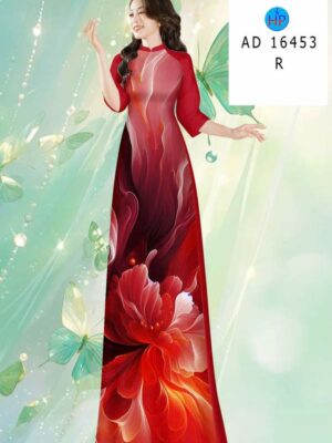 Vai Ao Dai Hoa In 3D Kieu Moi AD 16453