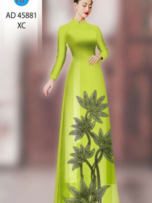Vai Ao Dai Hoa In 3D Kieu Moi AD 45881