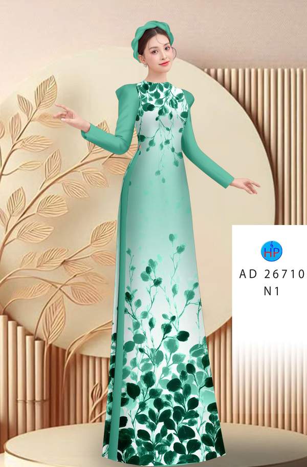 Vải Áo Dài Hoa In 3D Mới Ra AD 26710 1 Vai Ao Dai Hoa In 3D Moi Ra AD 26710