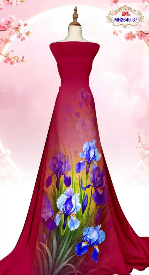 Vải Áo Dài Hoa Lan Mới Ra AD MH2640 1 Vai Ao Dai Hoa Lan Moi Ra AD MH2640