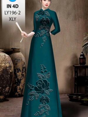 Vai Ao Dai In Chim 4D Doc Dao AD LY196 2