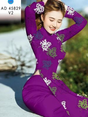 Vai Ao Dai In Hinh La Thiet Ke 2026 AD