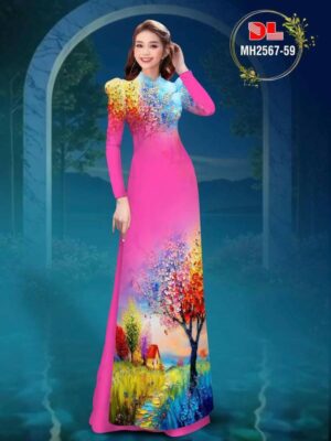 Vai Ao Dai Phong Canh Vua Ra AD MH2567