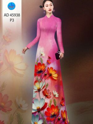 Home 87 Vai Ao Dai Hoa Cuc Doc Dao AD 45938