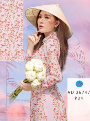 Vai Ao Dai Hoa Deu Doc Dao AD 26747