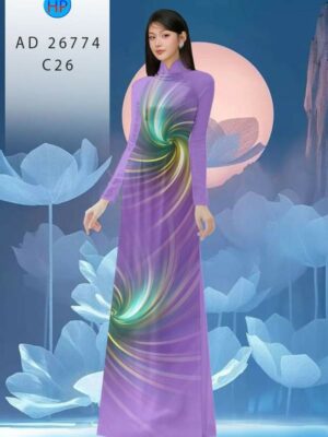 Home 87 Vai Ao Dai Hoa In 3D Doc Dao AD 26774