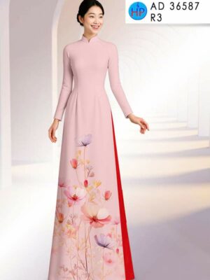 Vai Ao Dai Hoa In 3D Doc Dao AD 36587