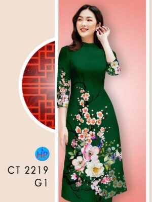 Vai Ao Dai Hoa In 3D Doc Dao AD CT2219