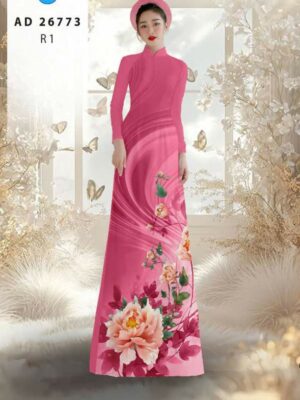 Vai Ao Dai Hoa In 3D Kieu Moi AD 26773