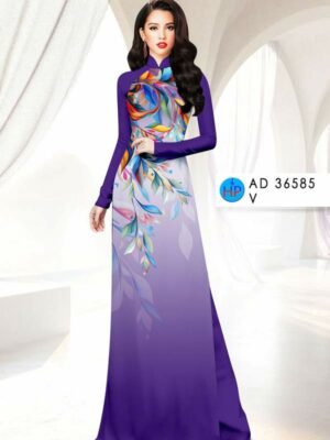 Vai Ao Dai Hoa In 3D Vua Ra AD 36585
