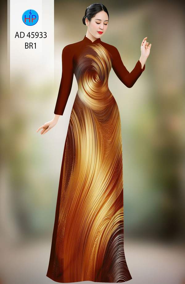 Vải Áo Dài Hoa Văn Độc Đáo AD 45933 1 Vai Ao Dai Hoa Van Doc Dao AD 45933