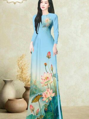 Vải Áo Dài Hoa Sen Thu Hút AD MH2665 56 1772501911 34 Vai Ao Dai Hoa Sen Thu Hut AD MH2665