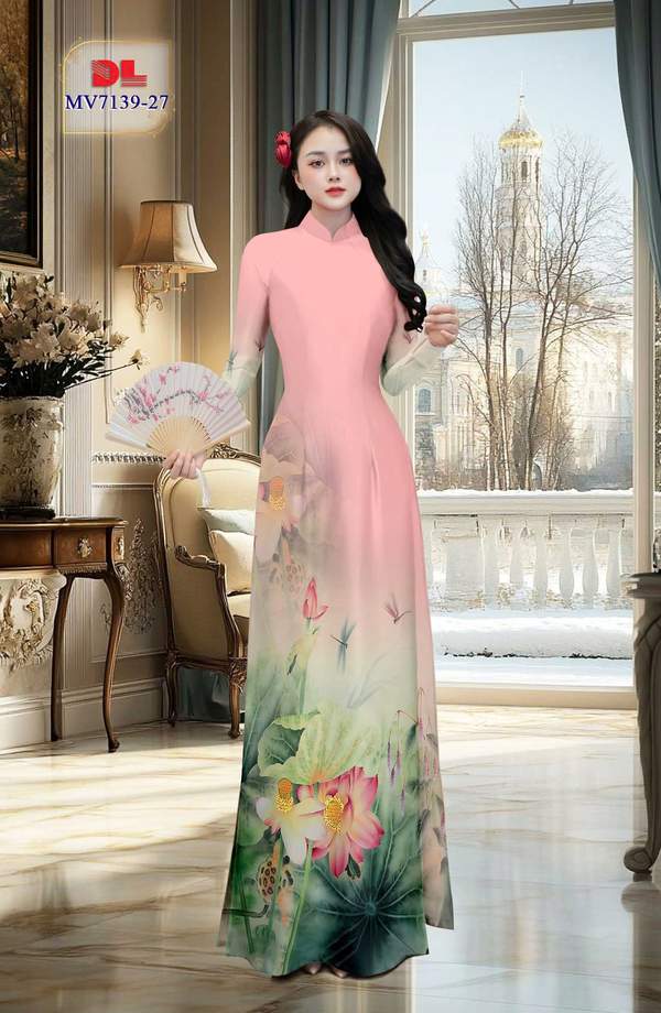 Vải Áo Dài Hoa Sen Kiểu Mới AD MV7139 3 1772588135 238 Vai Ao Dai Hoa Sen Kieu Moi AD MV7139