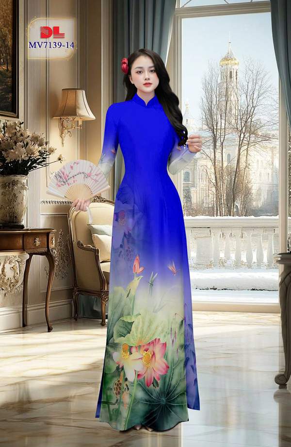 Vải Áo Dài Hoa Sen Kiểu Mới AD MV7139 5 1772588135 742 Vai Ao Dai Hoa Sen Kieu Moi AD MV7139