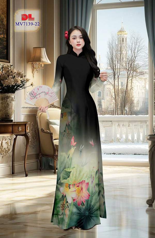 Vải Áo Dài Hoa Sen Kiểu Mới AD MV7139 6 1772588135 819 Vai Ao Dai Hoa Sen Kieu Moi AD MV7139