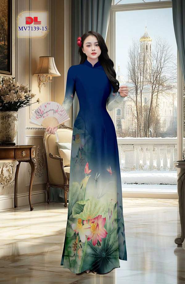 Vải Áo Dài Hoa Sen Kiểu Mới AD MV7139 15 1772588136 432 Vai Ao Dai Hoa Sen Kieu Moi AD MV7139
