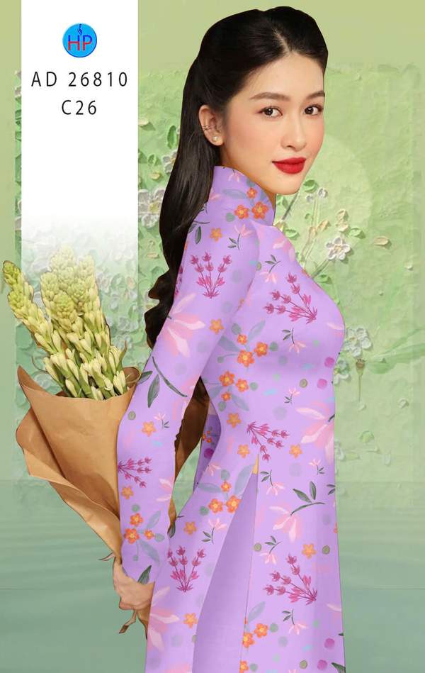 Vải Áo Dài Hoa Nhí Mới Ra AD 26810 10 1773020204 225 Vai Ao Dai Hoa Nhi Moi Ra AD 26810