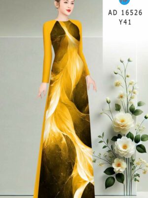 1773711907 43 Vai Ao Dai Hoa In 3D Sang Trong AD 16526