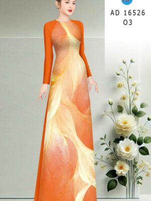 1773711907 459 Vai Ao Dai Hoa In 3D Sang Trong AD 16526