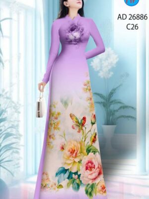 1774227880 68 Vai Ao Dai Hoa In 3D Thiet Ke 2026 AD