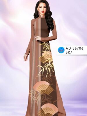 1774488326 13 Vai Ao Dai Hoa In 3D Sang Trong AD 36706