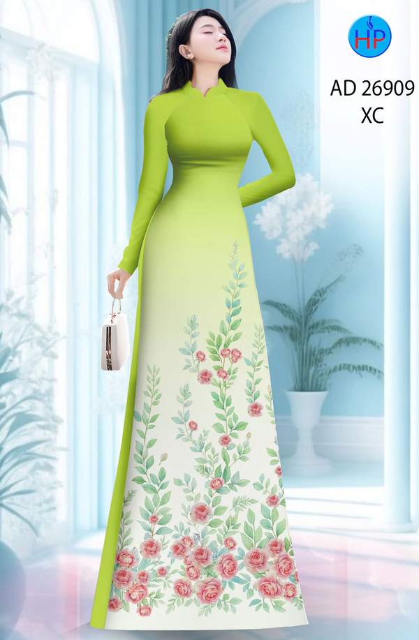 Vải Áo Dài Hoa Hồng Độc Đáo AD 26909 5 1774921618 308 Vai Ao Dai Hoa Hong Doc Dao AD 26909