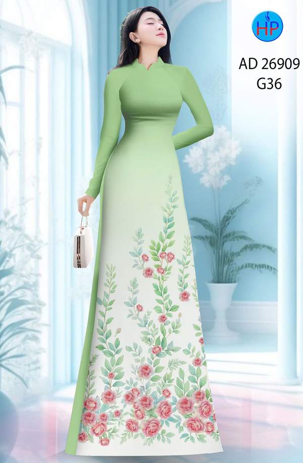 Vải Áo Dài Hoa Hồng Độc Đáo AD 26909 6 1774921618 389 Vai Ao Dai Hoa Hong Doc Dao AD 26909