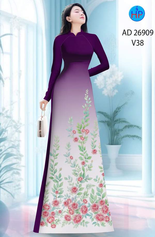 Vải Áo Dài Hoa Hồng Độc Đáo AD 26909 4 1774921618 509 Vai Ao Dai Hoa Hong Doc Dao AD 26909