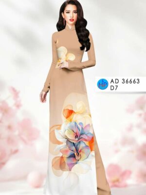 Vai Ao Dai Hoa In 3D Doc Dao AD 36663