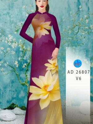 Vai Ao Dai Hoa In 3D Kieu Moi AD 26807
