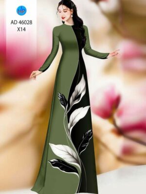 Vai Ao Dai Hoa In 3D Moi Ra AD 46028