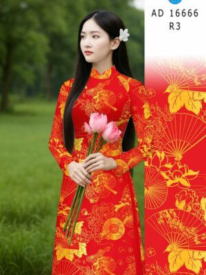 Home 87 Vai Ao Dai Hoa In 3D Sang Trong AD 16666