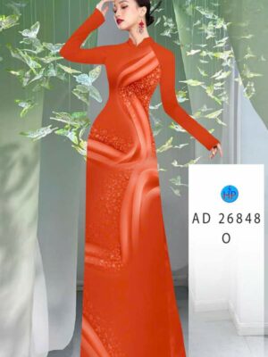 Vai Ao Dai Hoa In 3D Sang Trong AD 26848
