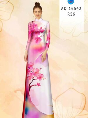 Vai Ao Dai Hoa In 3D Vua Ra AD 16542