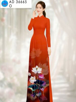 Vai Ao Dai Hoa Sen Vua Ra AD 36665