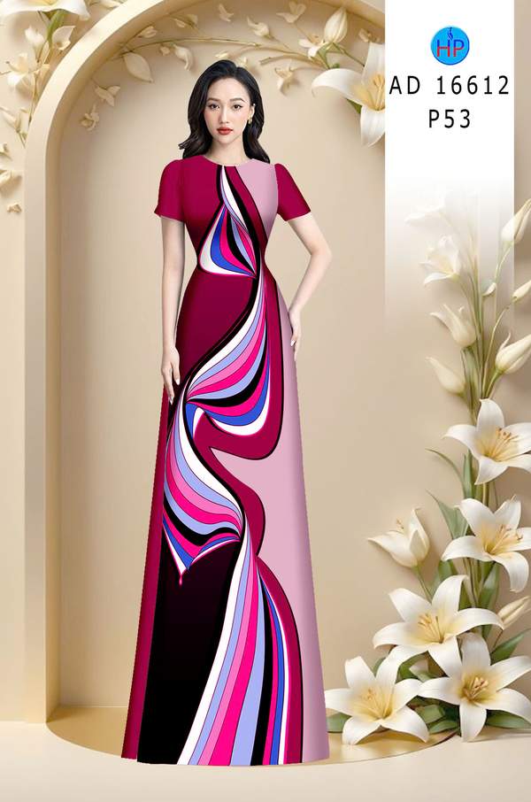 Vải Áo Dài Hoa Văn Vừa Ra AD 16612 2 Vai Ao Dai Hoa Van Vua Ra AD 16612