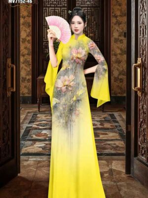 1776129915 150 Vai Ao Dai Hoa In 3D Vua Ra AD MV7152