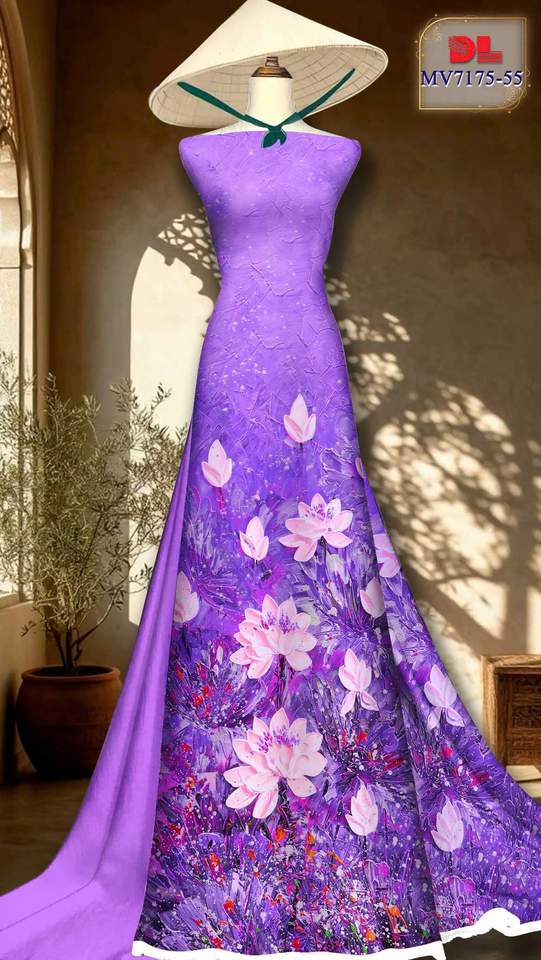 Vải Áo Dài Hoa Sen Độc Đáo AD MV7175 10 1776305284 522 Vai Ao Dai Hoa Sen Doc Dao AD MV7175