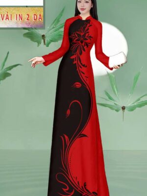 1776907013 814 Vai Ao Dai Hoa In 3D Doc Dao AD MT182
