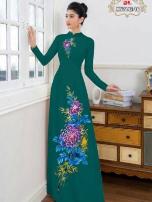 Vai Ao Dai Hoa Cuc Doc Dao AD MV7142