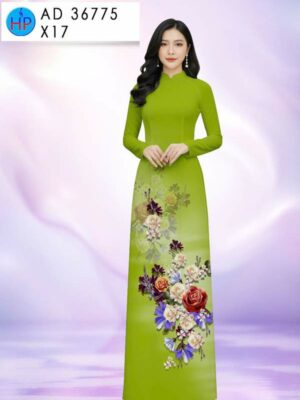 Vai Ao Dai Hoa Hong Doc Dao AD 36775