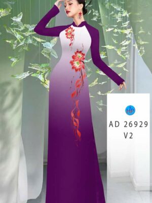 Vai Ao Dai Hoa In 3D Moi Ra AD 26929
