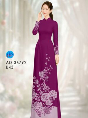 Vai Ao Dai Hoa In 3D Moi Ra AD 36792