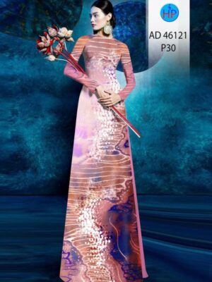 Vai Ao Dai Hoa In 3D Moi Ra AD 46121