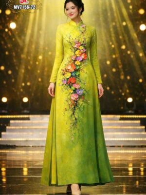 Vai Ao Dai Hoa In 3D Moi Ra AD MV7156