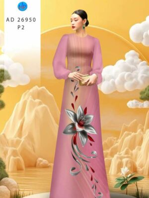 Vai Ao Dai Hoa In 3D Vua Ra AD 26950