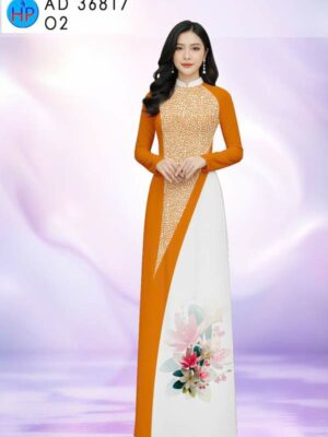 Vai Ao Dai Hoa In 3D Vua Ra AD 36817